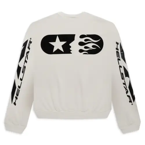 White Hellstar Sports Crewneck