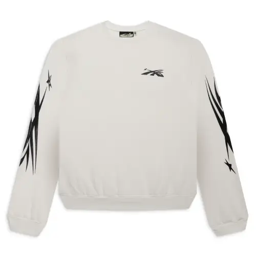 White Hellstar Sports Crewneck