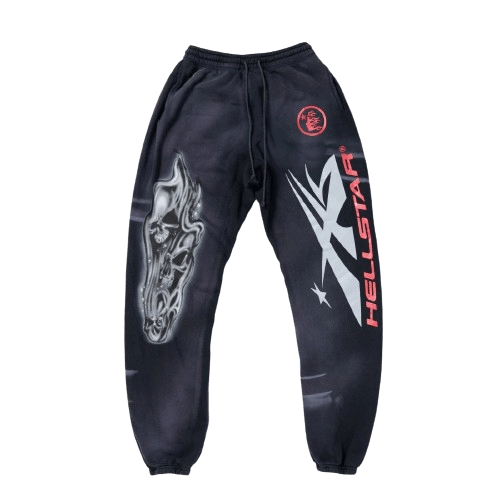 Hellstar Airbrushed Skull Sweatpants