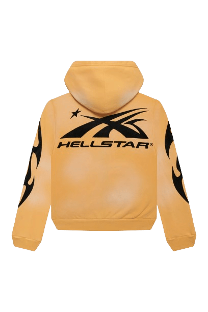 Yellow Hellstar Zip up Tracksuit